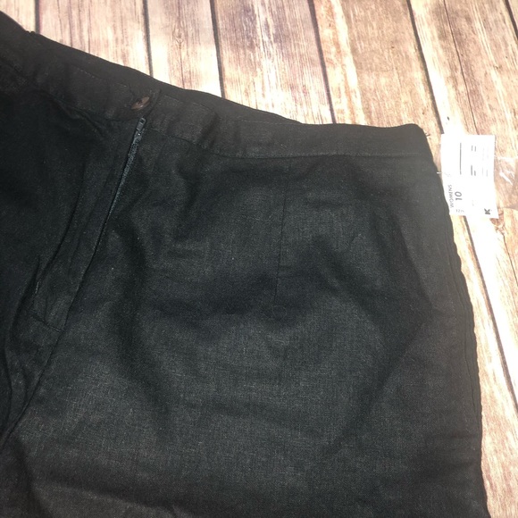 🦋Jaclyn Smith Linen Black Crop Pants - Picture 9 of 9